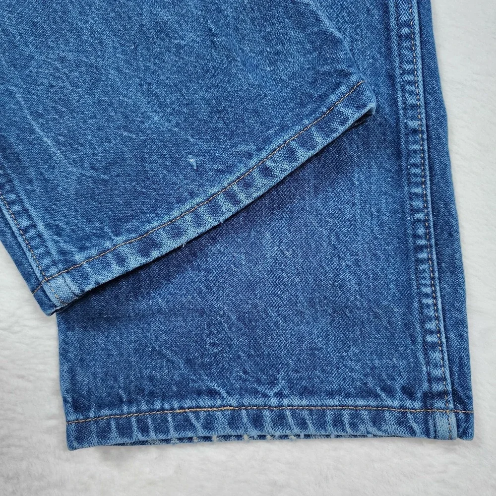 Wrangler 13MWZ Jeans Mens 38x31 Blue  Western Cowboy Cut Straight Leg Denim